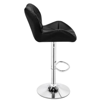 2pcs SSJ-275 Oblique Checks Bar Stool Black