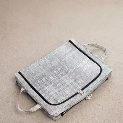 3 Pack Large Grey Home Clothes Storage Box 66L - Foldable Boxes Zipped Organiser