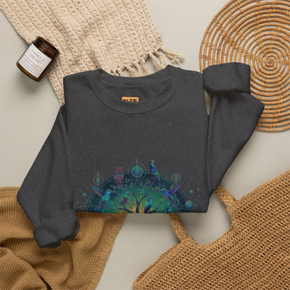 Tree of Life Crewneck Sweatshirt — Spiritual Nature Graphic Pullover