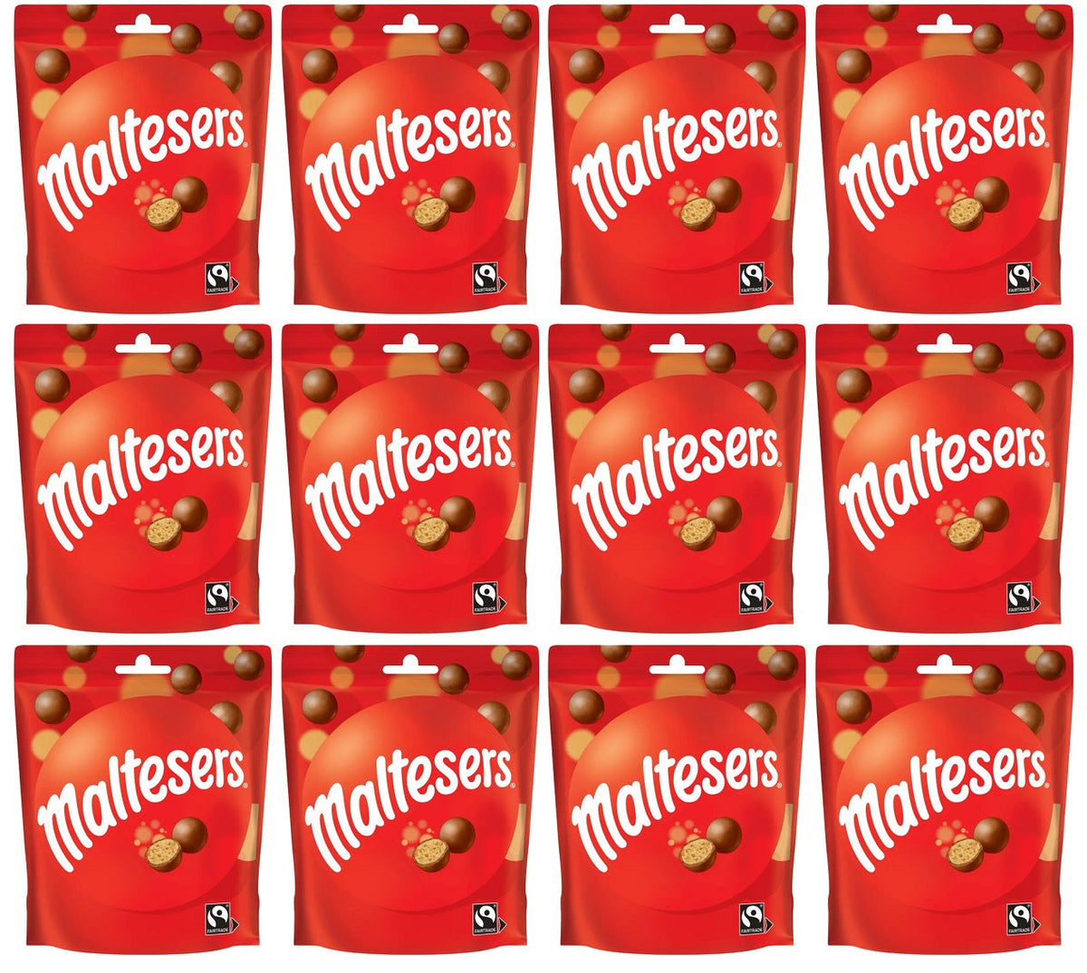 12 x Maltesers Milk Chocolate Pouch Bag - 93GM