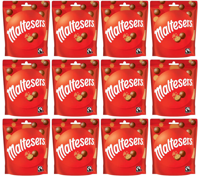12 x Maltesers Milk Chocolate Pouch Bag - 93GM