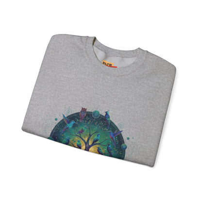 Tree of Life Crewneck Sweatshirt — Spiritual Nature Graphic Pullover