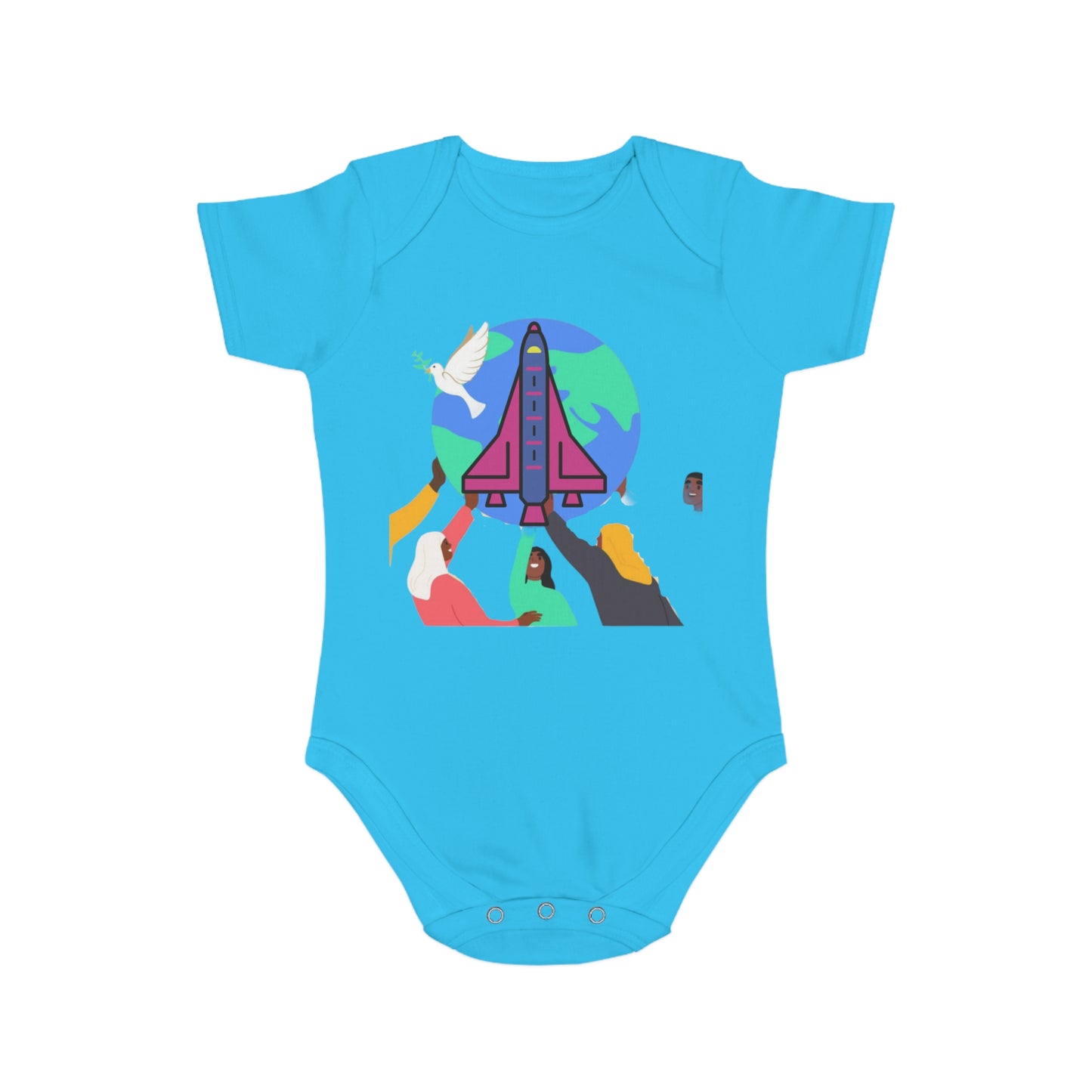 Space Adventure Baby Bodysuit, Perfect Gift for New Parents, Baby Shower, Cosmic Baby Clothes, Playful Infant Onesie