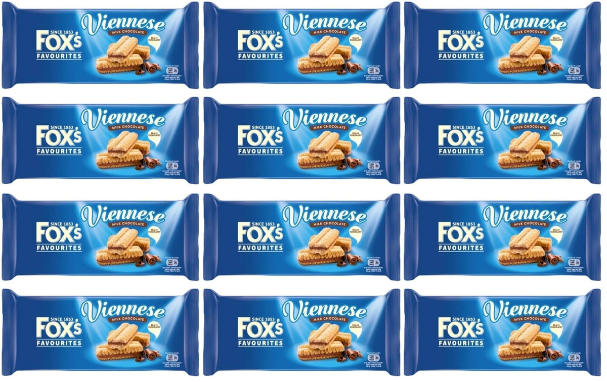 12 x Fox's Viennese Milk Chocolate  - 120GM