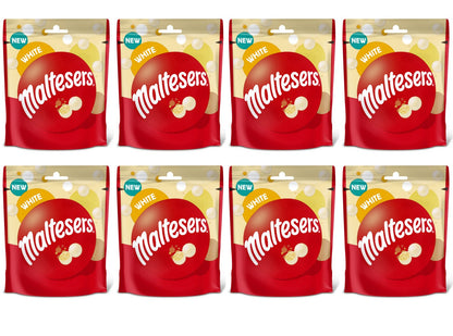 8 x Maltesers White Chocolate Pouch Bag - 74GM