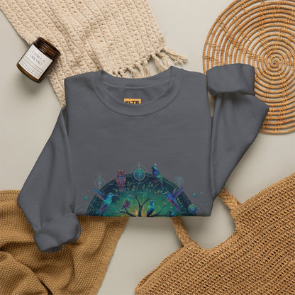 Tree of Life Crewneck Sweatshirt — Spiritual Nature Graphic Pullover