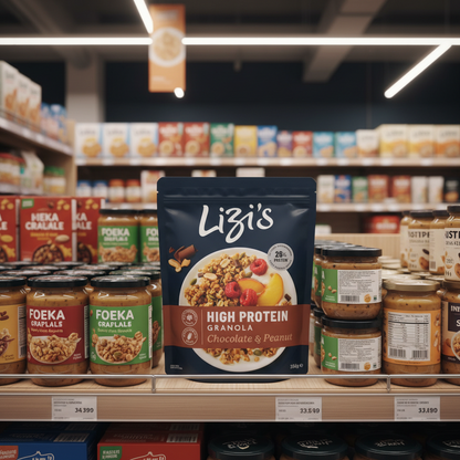5 x Lizi's High Protein Chocolate & Peanut Granola - 350GM