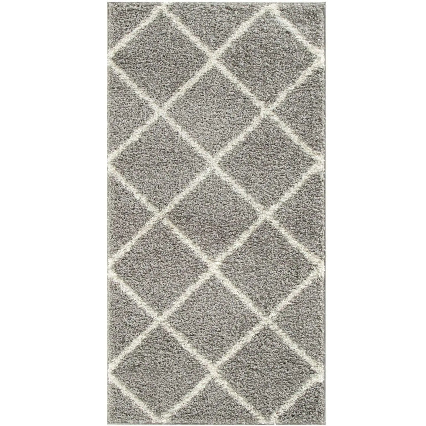 Moroccan Grey Shaggy Rug | 510 The Rugs