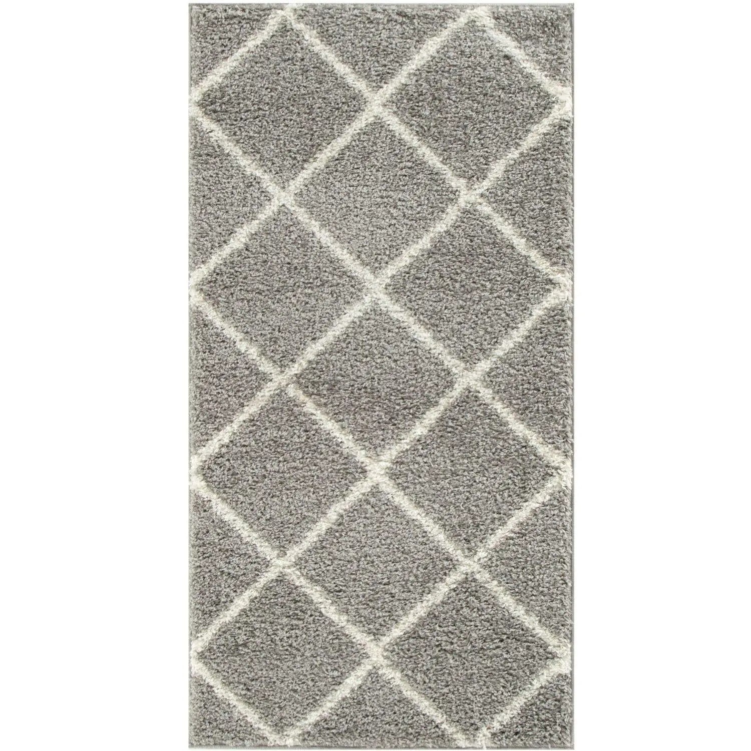 Moroccan Grey Shaggy Rug | 510 The Rugs