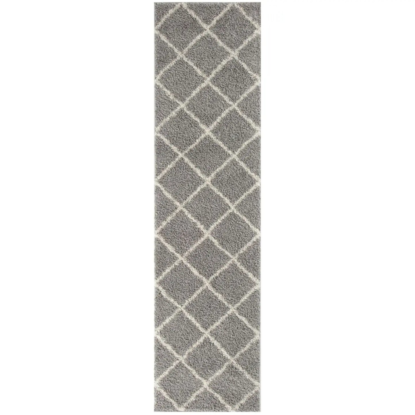 Moroccan Grey Shaggy Rug | 510 The Rugs