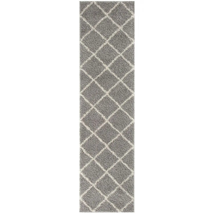 Moroccan Grey Shaggy Rug | 510 The Rugs