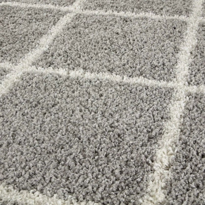 Moroccan Grey Shaggy Rug | 510 The Rugs