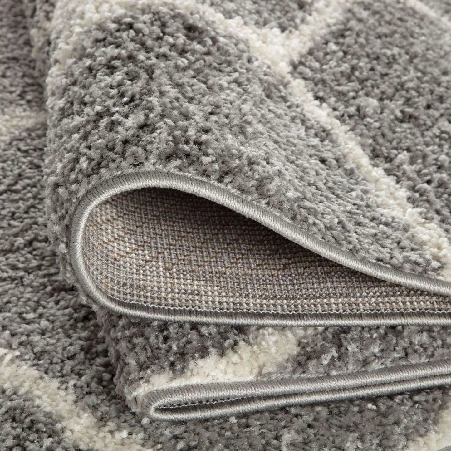 Moroccan Grey Shaggy Rug | 510 The Rugs