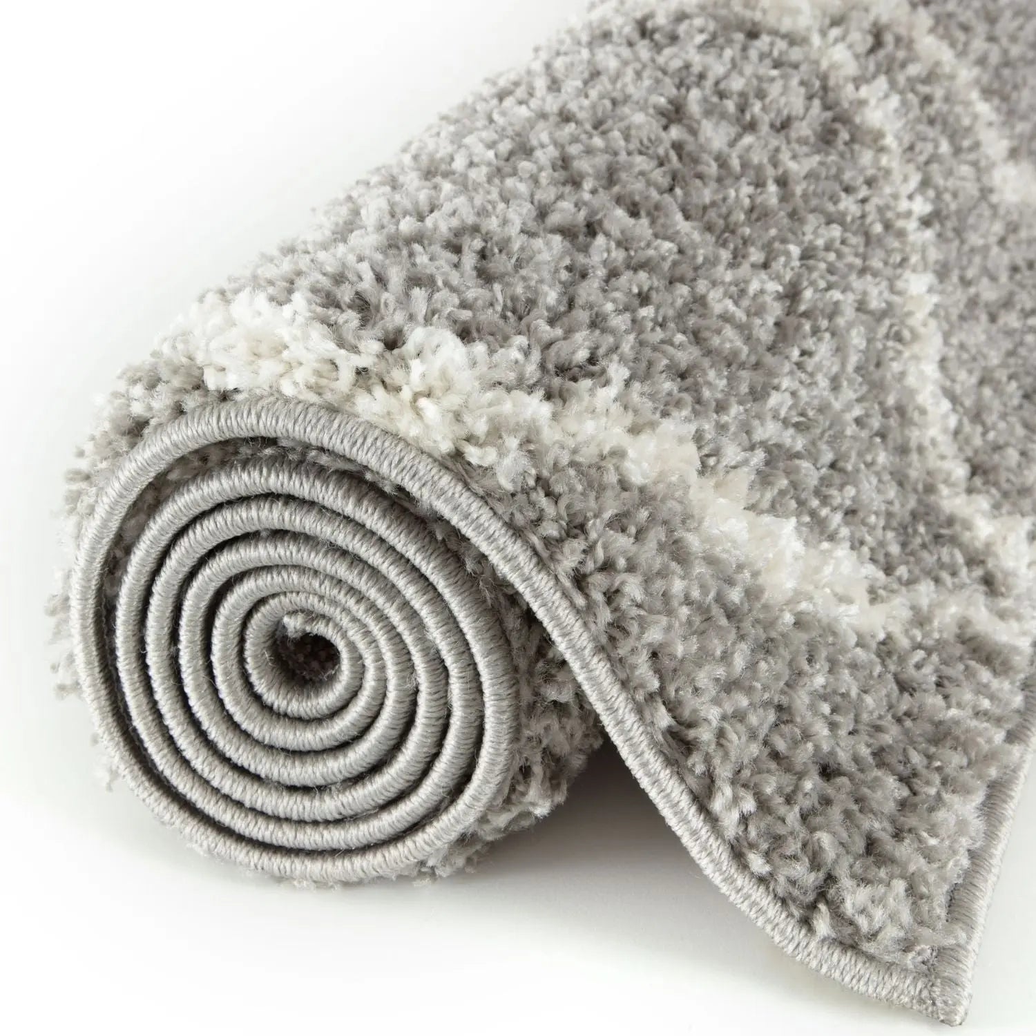 Moroccan Grey Shaggy Rug | 510 The Rugs