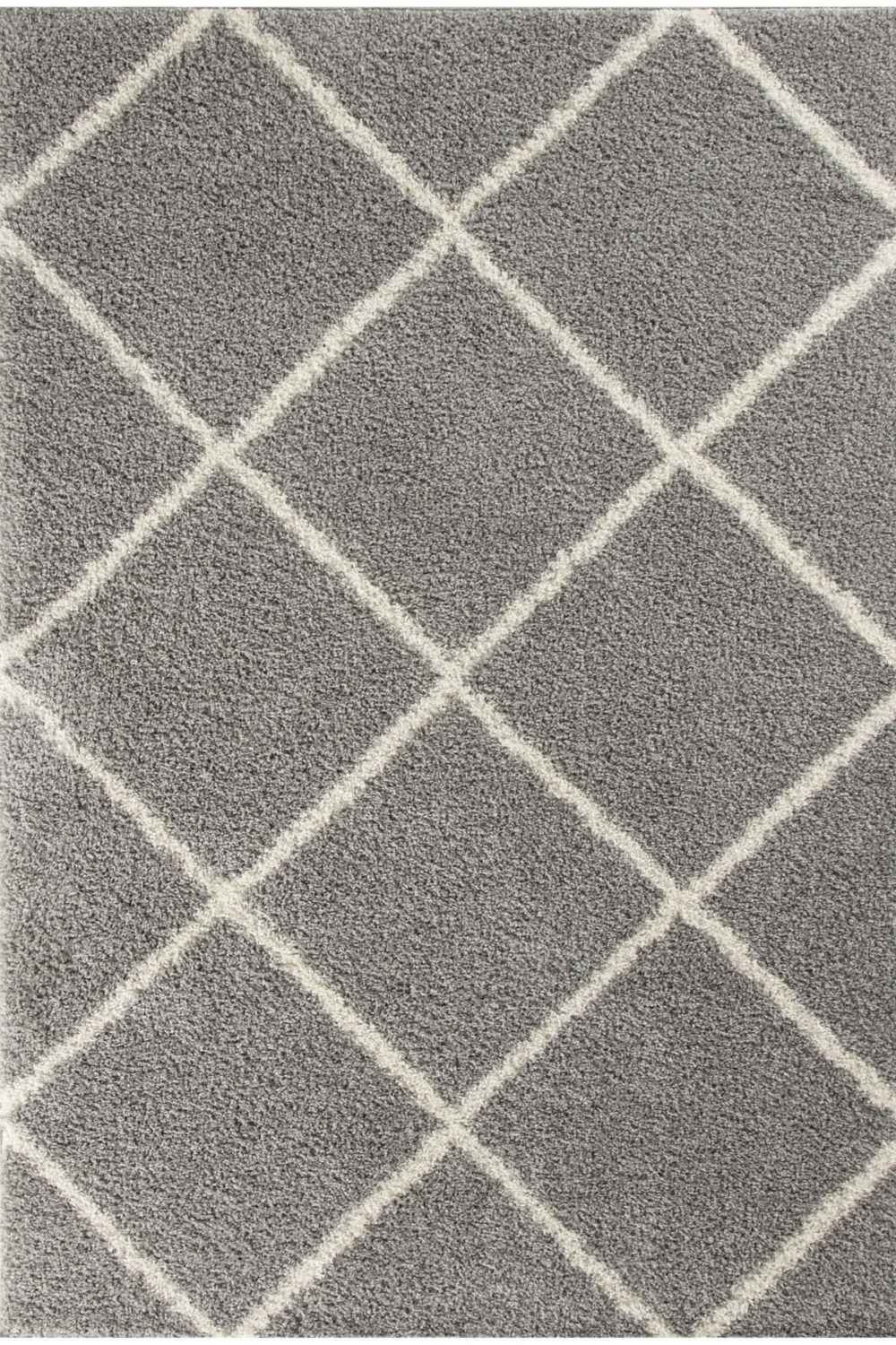 Moroccan Grey Shaggy Rug | 510 The Rugs