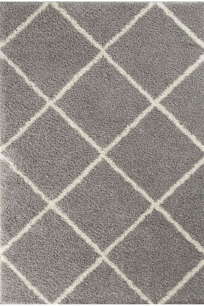 Moroccan Grey Shaggy Rug | 510 The Rugs
