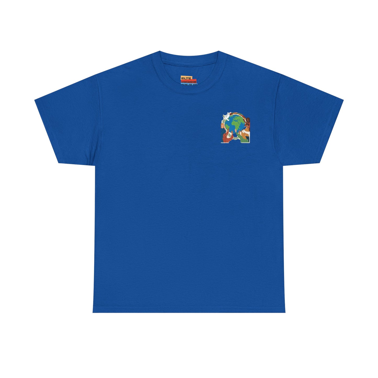 Earth Heart Graphic Tee - Colorful Environmental Awareness T-Shirt