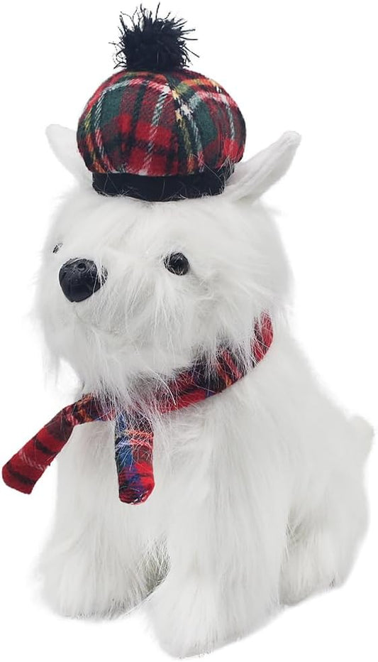 Lesser & Pavey Westie with Tartan Hat Doorstop for Home & Office | Decorative Door Stopper for All Rooms | Lovely Door Stop for Everyday Use | Ideal Door Wedges Indoors for Floor