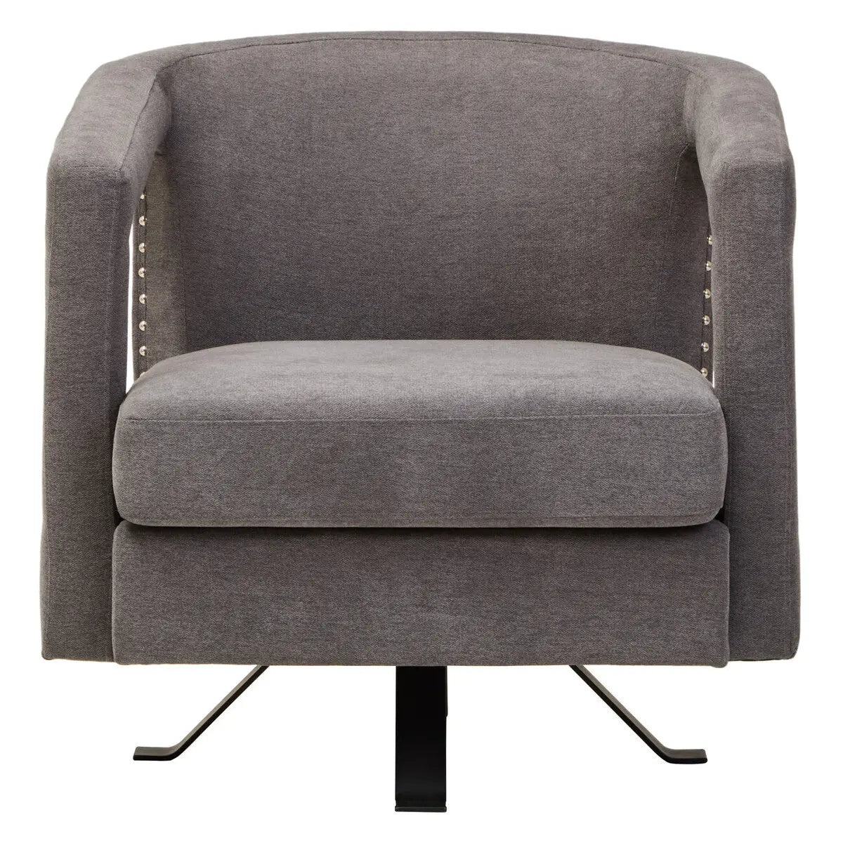 Hestia Ash Velvet Swivel Chair Orsina