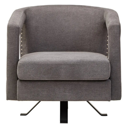 Hestia Ash Velvet Swivel Chair Orsina
