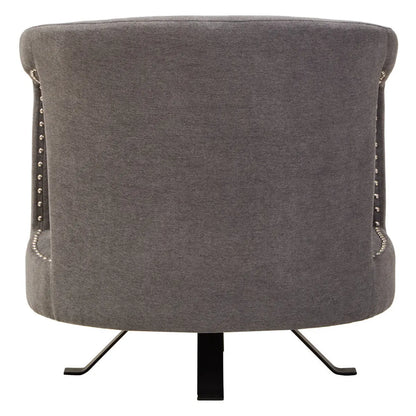 Hestia Ash Velvet Swivel Chair Orsina