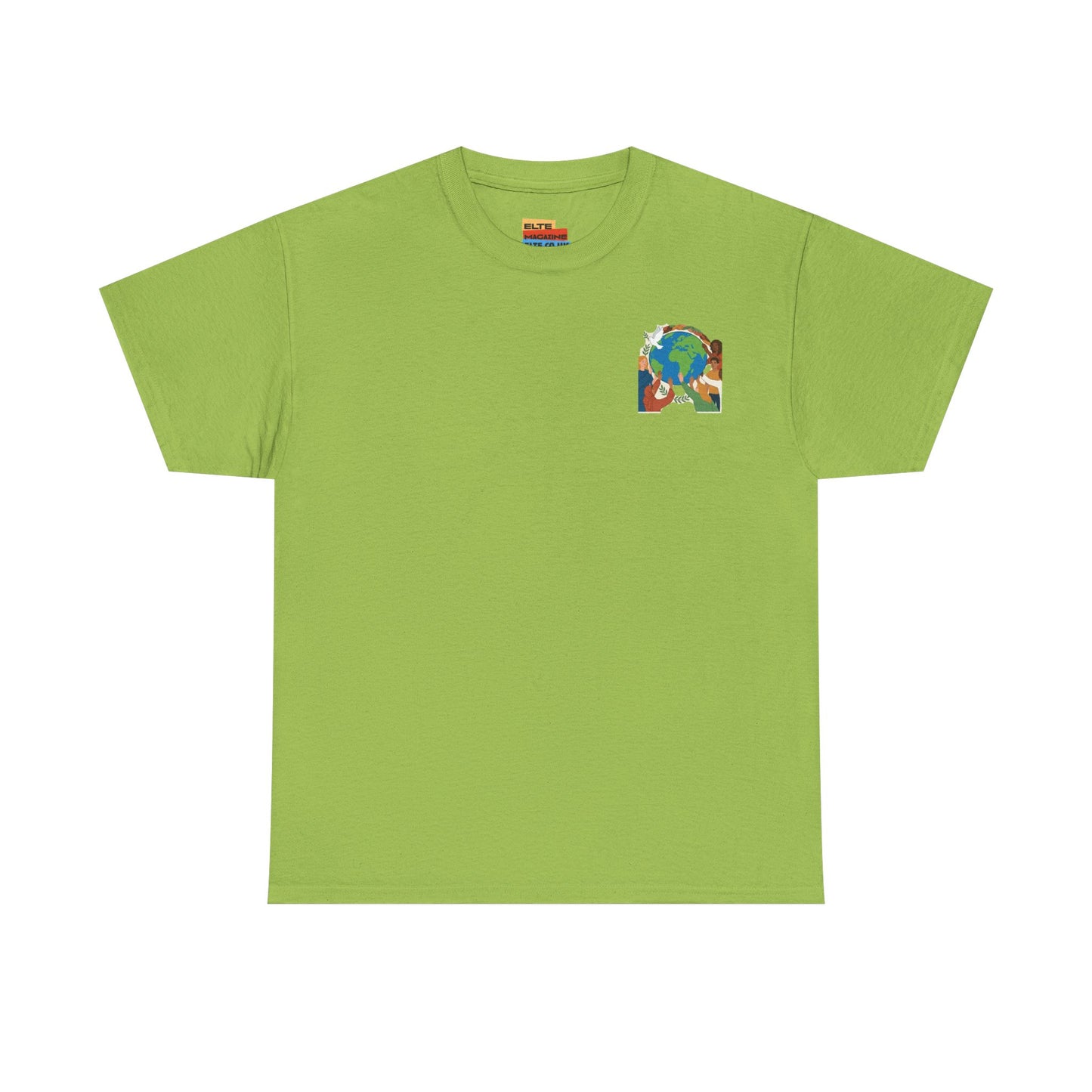 Earth Heart Graphic Tee - Colorful Environmental Awareness T-Shirt