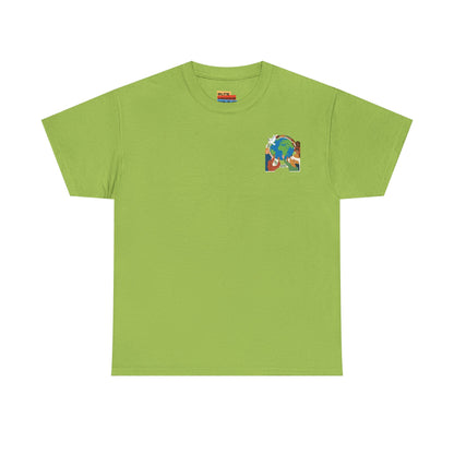 Earth Heart Graphic Tee - Colorful Environmental Awareness T-Shirt