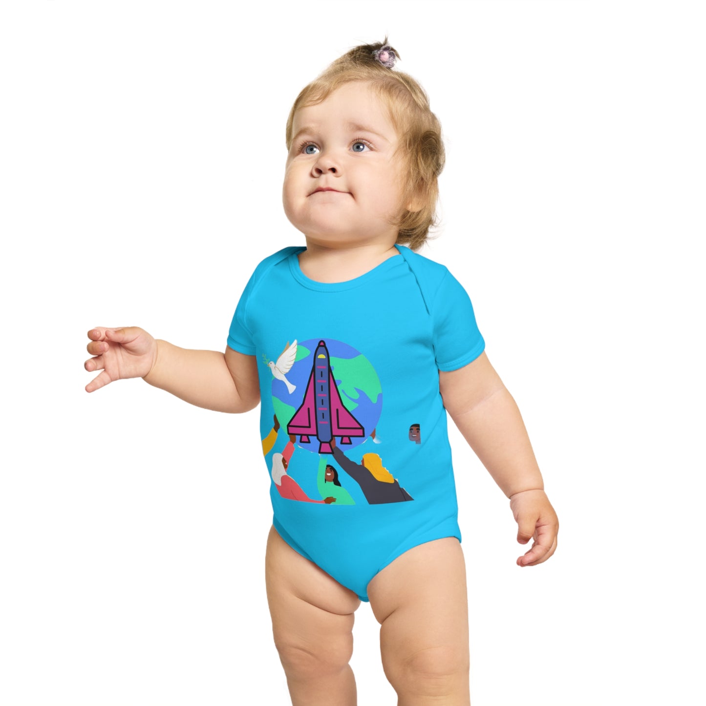 Space Adventure Baby Bodysuit, Perfect Gift for New Parents, Baby Shower, Cosmic Baby Clothes, Playful Infant Onesie