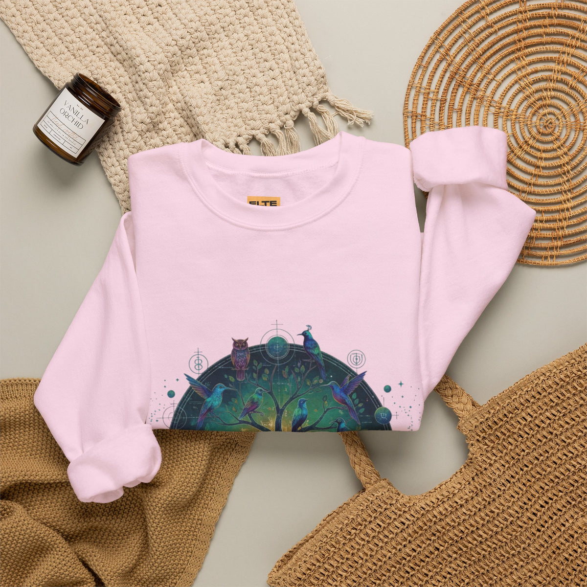Tree of Life Crewneck Sweatshirt — Spiritual Nature Graphic Pullover
