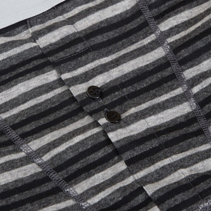 Sock Stack Boxer Shorts 6 Pack Striped Cotton Blend Stretch Men's Underwear Black Grey Cotton Rich Stretch Comfort Fit Sock Stack