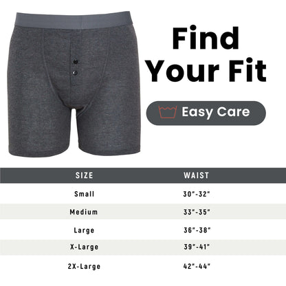 Sock Stack Boxer Shorts 6 Pack Striped Cotton Blend Stretch Men's Underwear Black Grey Cotton Rich Stretch Comfort Fit Sock Stack