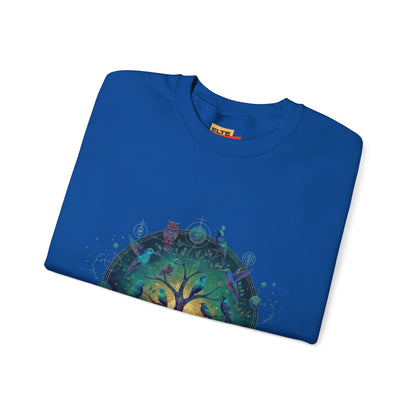 Tree of Life Crewneck Sweatshirt — Spiritual Nature Graphic Pullover