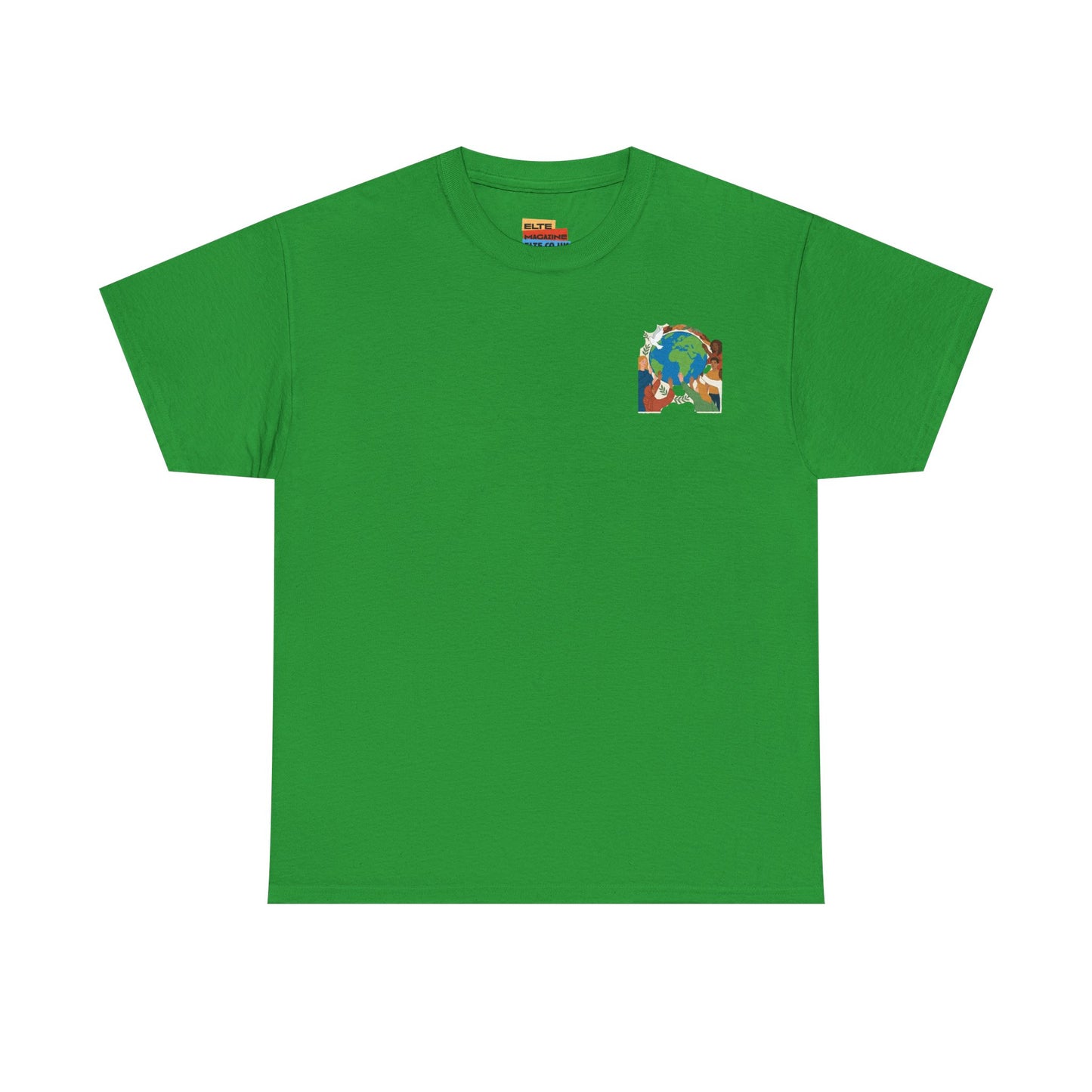 Earth Heart Graphic Tee - Colorful Environmental Awareness T-Shirt