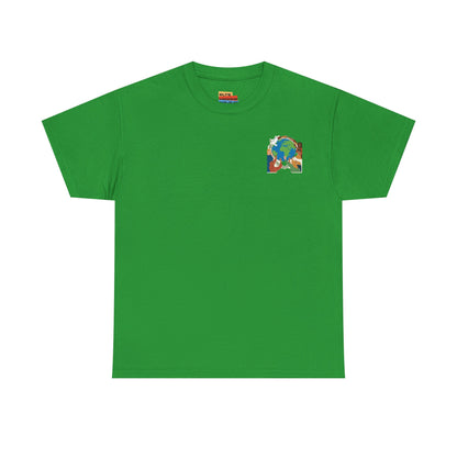 Earth Heart Graphic Tee - Colorful Environmental Awareness T-Shirt