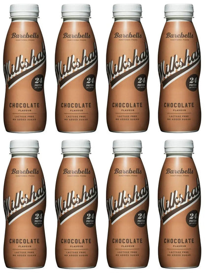 8 x Barebells Protein Shake Chocolate 24g - 330ML British Grocery