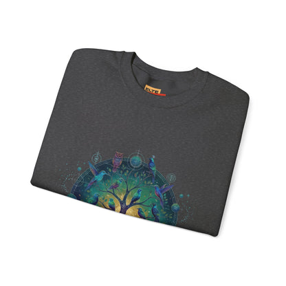 Tree of Life Crewneck Sweatshirt — Spiritual Nature Graphic Pullover