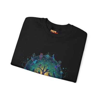 Tree of Life Crewneck Sweatshirt — Spiritual Nature Graphic Pullover