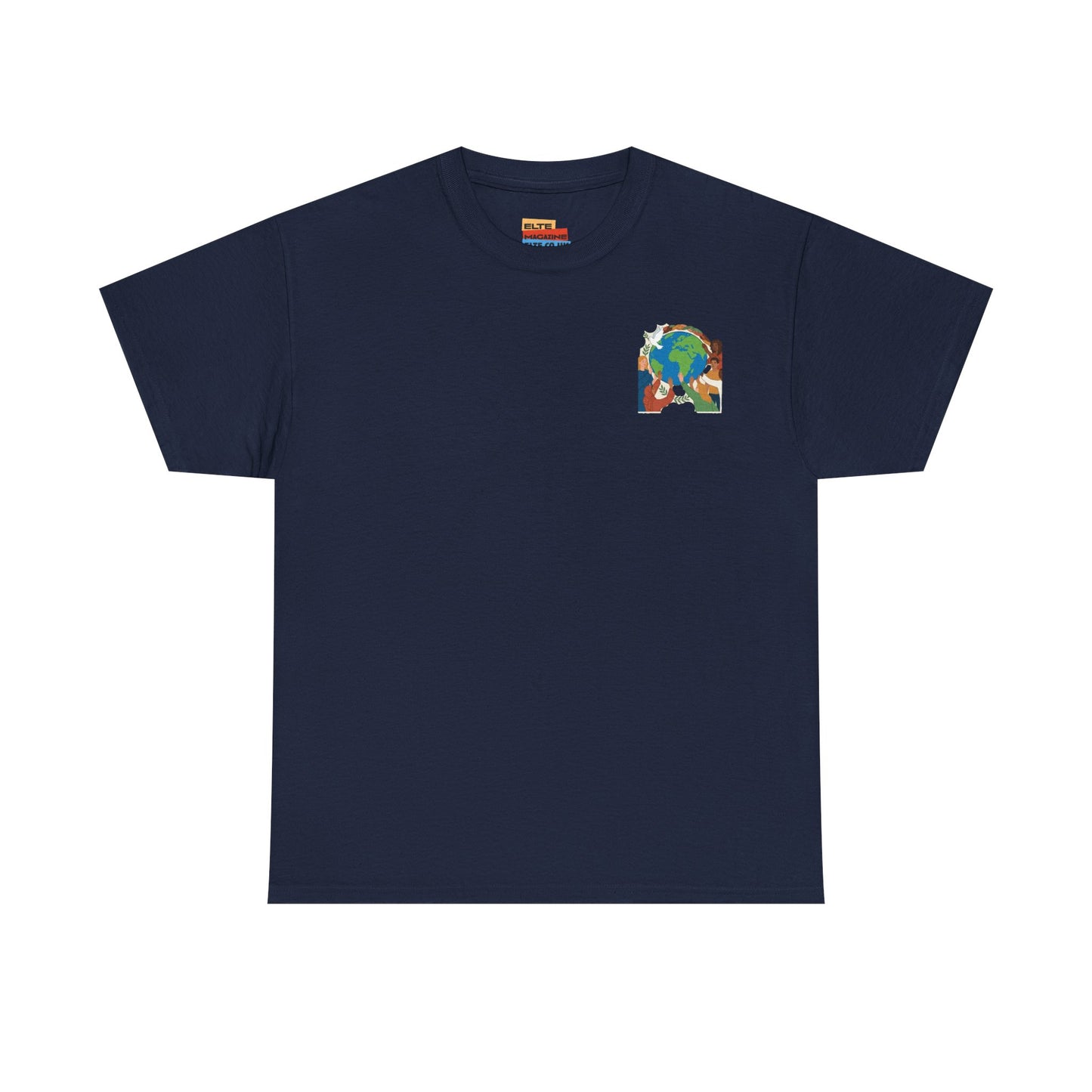 Earth Heart Graphic Tee - Colorful Environmental Awareness T-Shirt