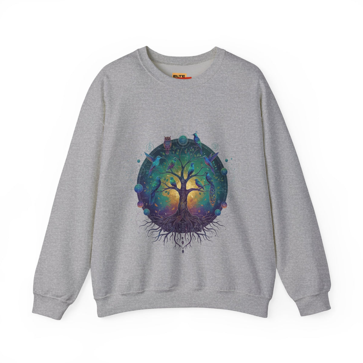Tree of Life Crewneck Sweatshirt — Spiritual Nature Graphic Pullover