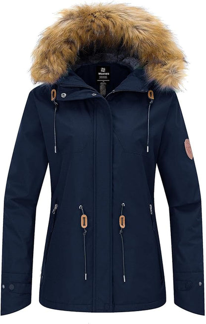 Womens Jacket Waterproof Winter Coat Ski Snowboarding Size S Wantdo