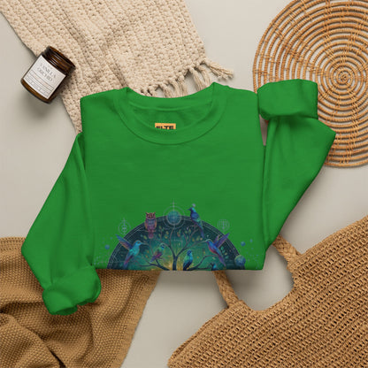 Tree of Life Crewneck Sweatshirt — Spiritual Nature Graphic Pullover