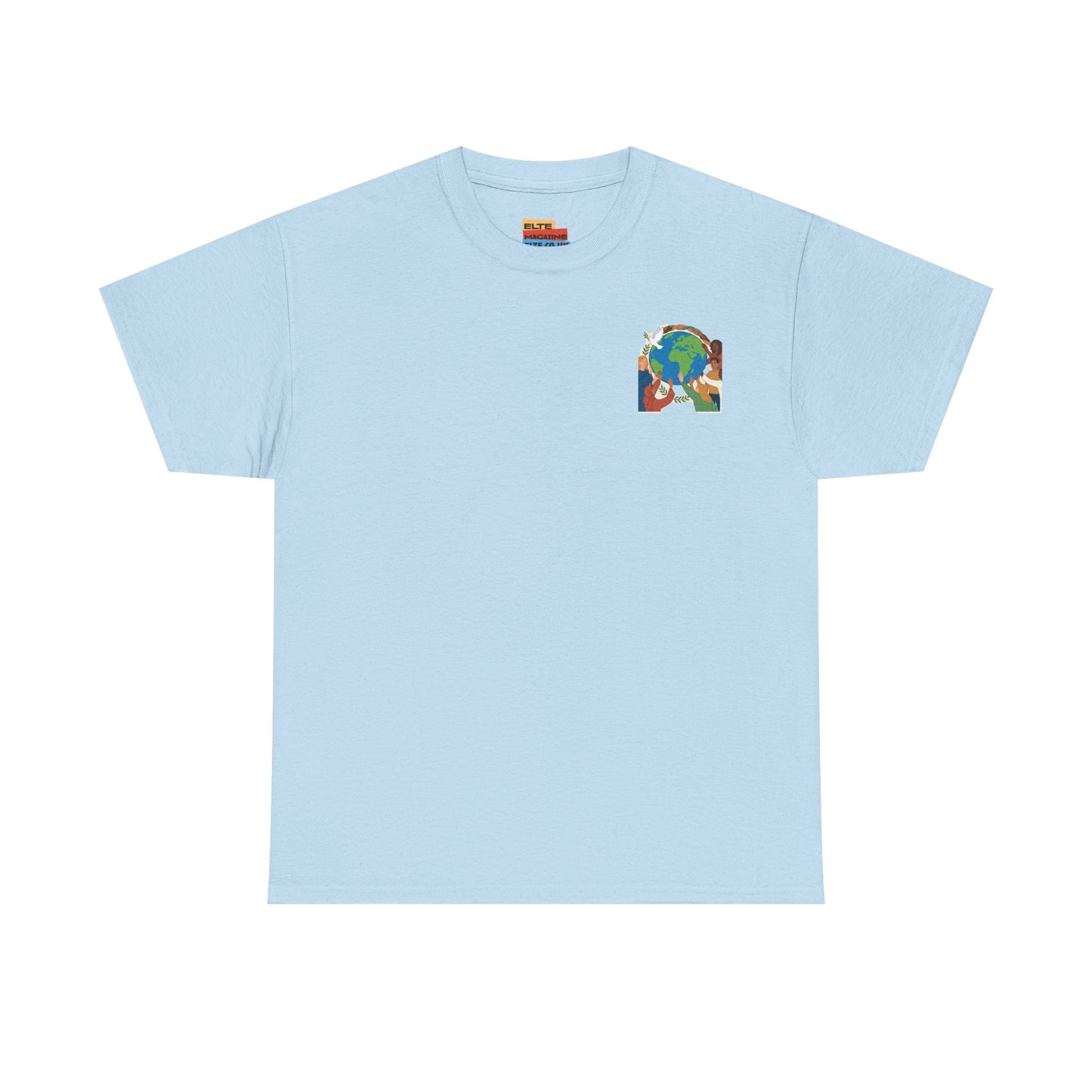 Earth Heart Graphic Tee - Colorful Environmental Awareness T-Shirt