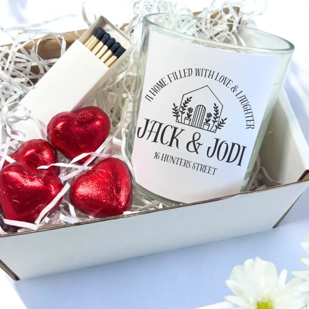 Personalised Little New Home Candle Gift Set | Couples, Friends
