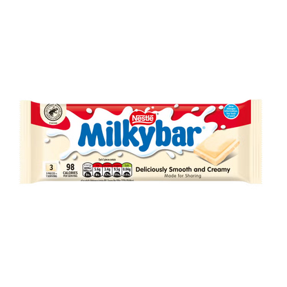 20 x Milkybar White Chocolate Sharing Bar - 90GM