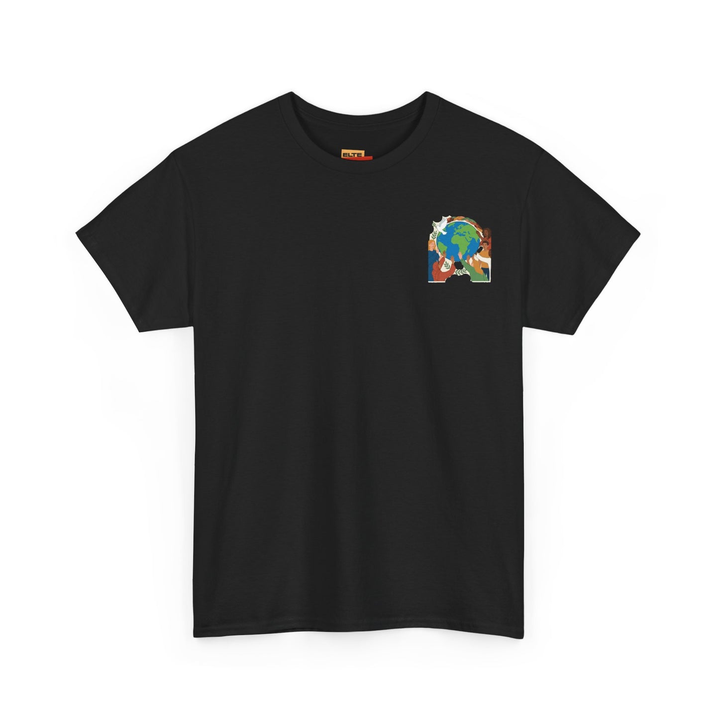 Earth Heart Graphic Tee - Colorful Environmental Awareness T-Shirt