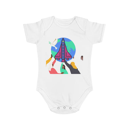 Space Adventure Baby Bodysuit, Perfect Gift for New Parents, Baby Shower, Cosmic Baby Clothes, Playful Infant Onesie