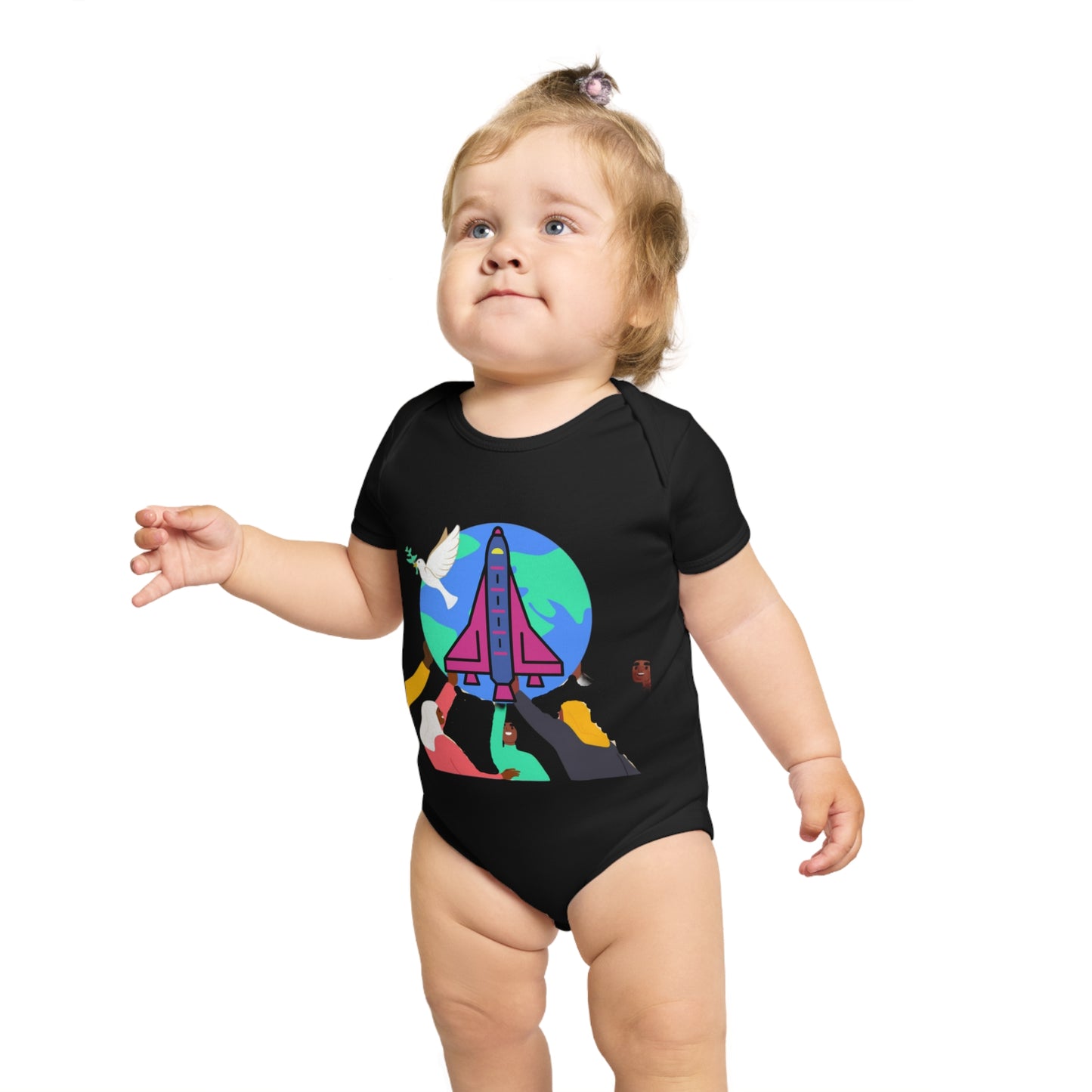 Space Adventure Baby Bodysuit, Perfect Gift for New Parents, Baby Shower, Cosmic Baby Clothes, Playful Infant Onesie