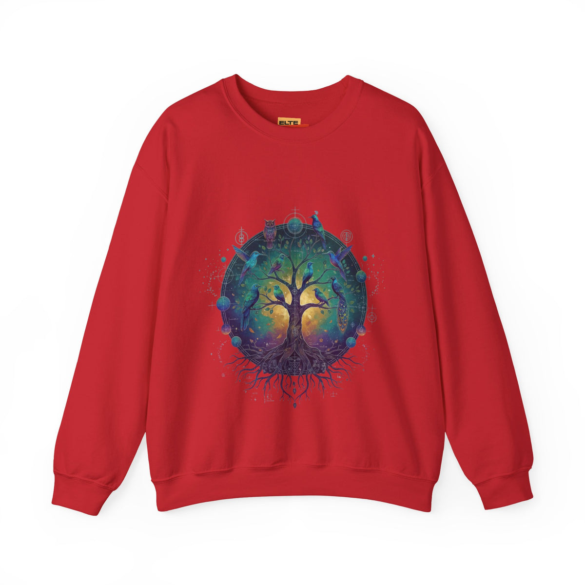 Tree of Life Crewneck Sweatshirt — Spiritual Nature Graphic Pullover
