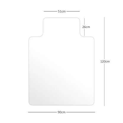 Chair Mat for Hard Floors - Transparent Nicoman.co.uk
