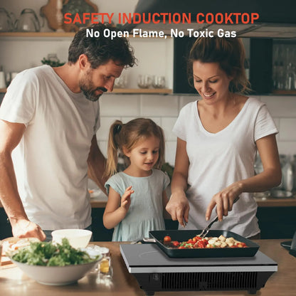 2200W Black Crystal Panel Induction Cooker Preciousvita